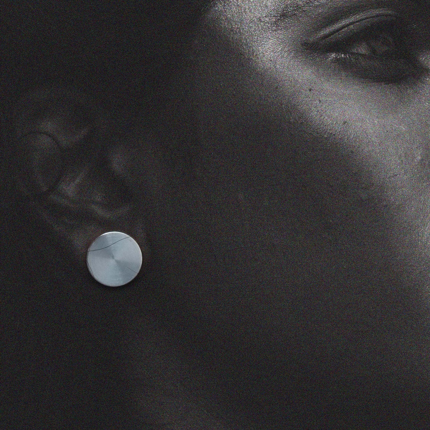 Two Large Peas Ear Studs_Silver