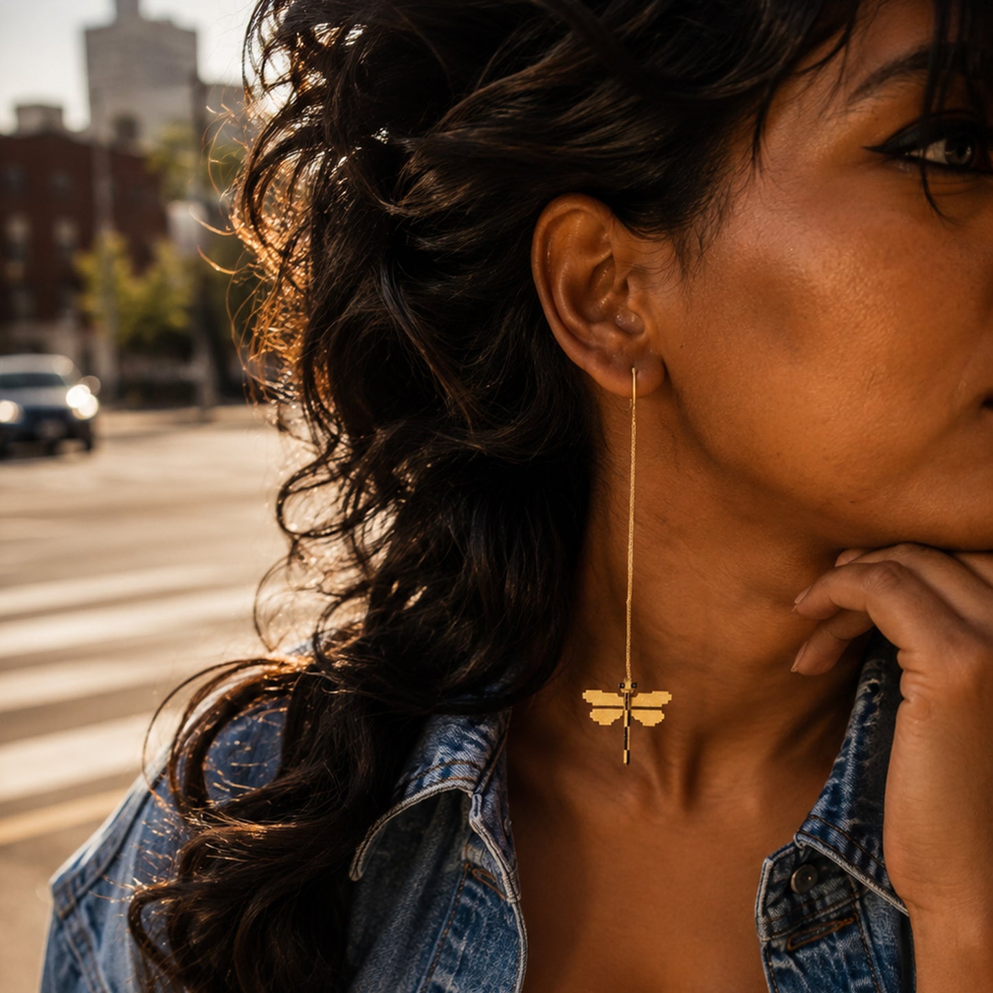 Dragonfly mismatch earrings