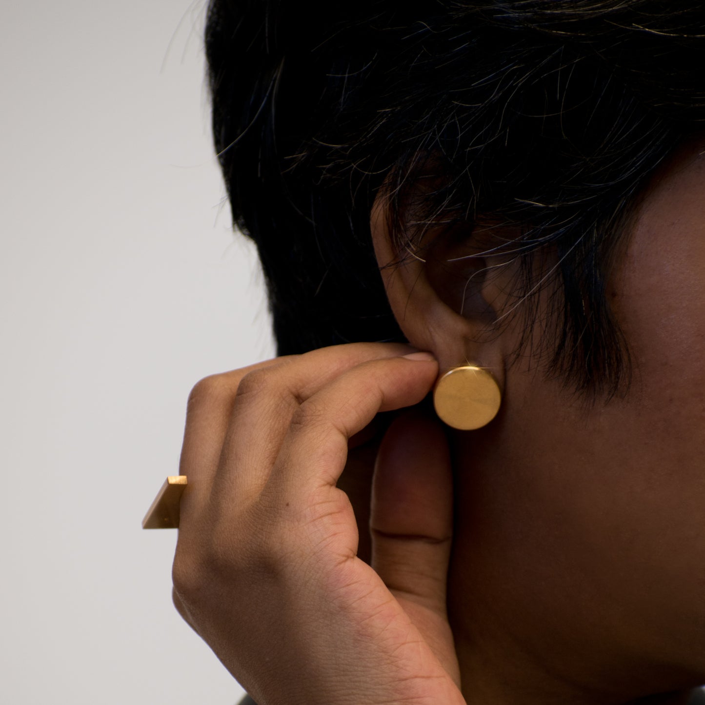Two Large Peas Ear Studs