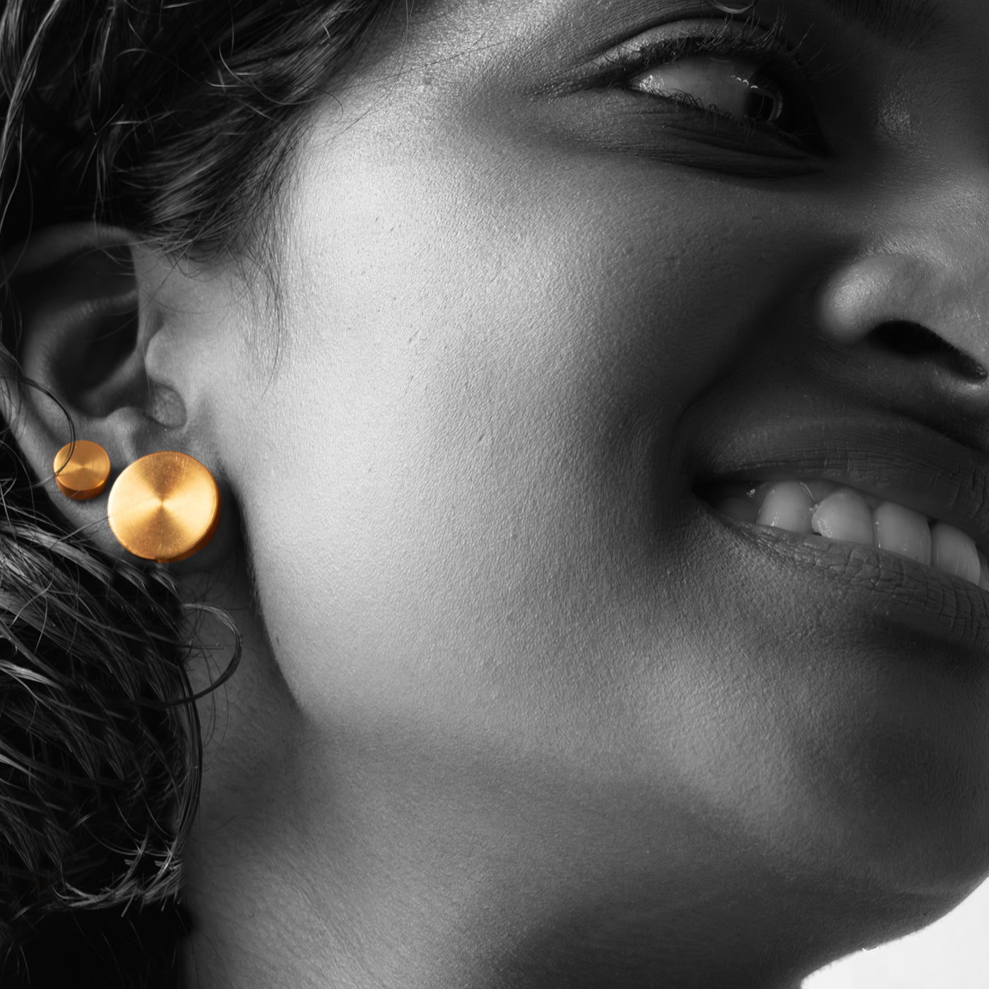 Two Large Peas Ear Studs