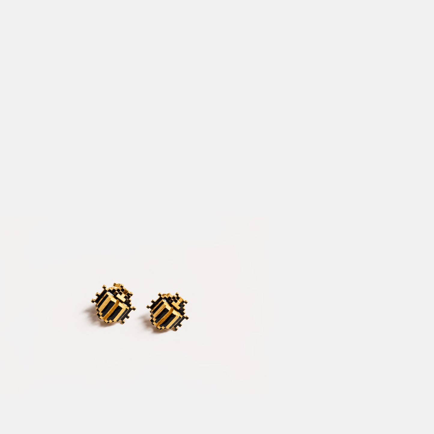 Beetles earring studs small