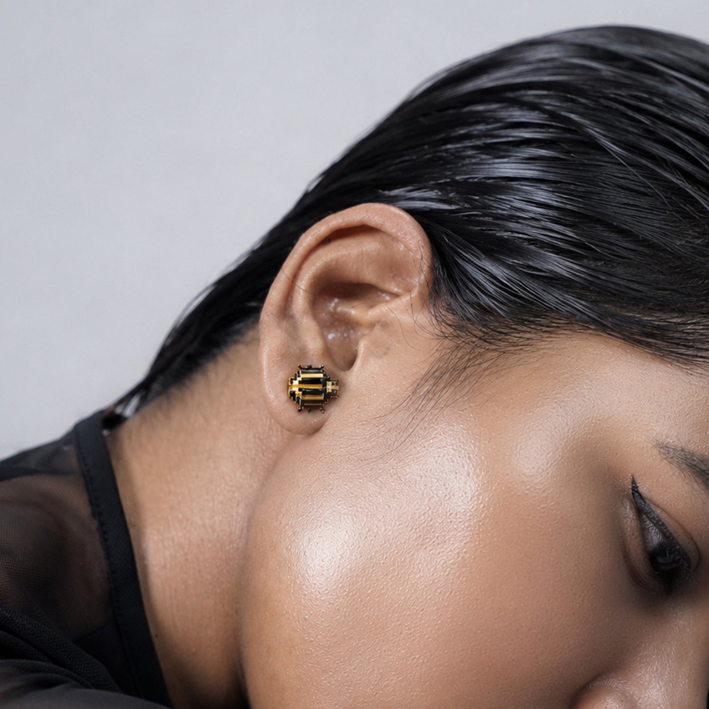 Beetles earring studs small