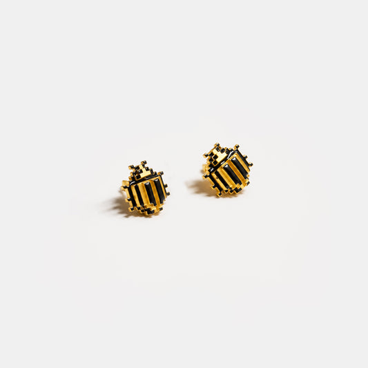 Beetles earring studs small