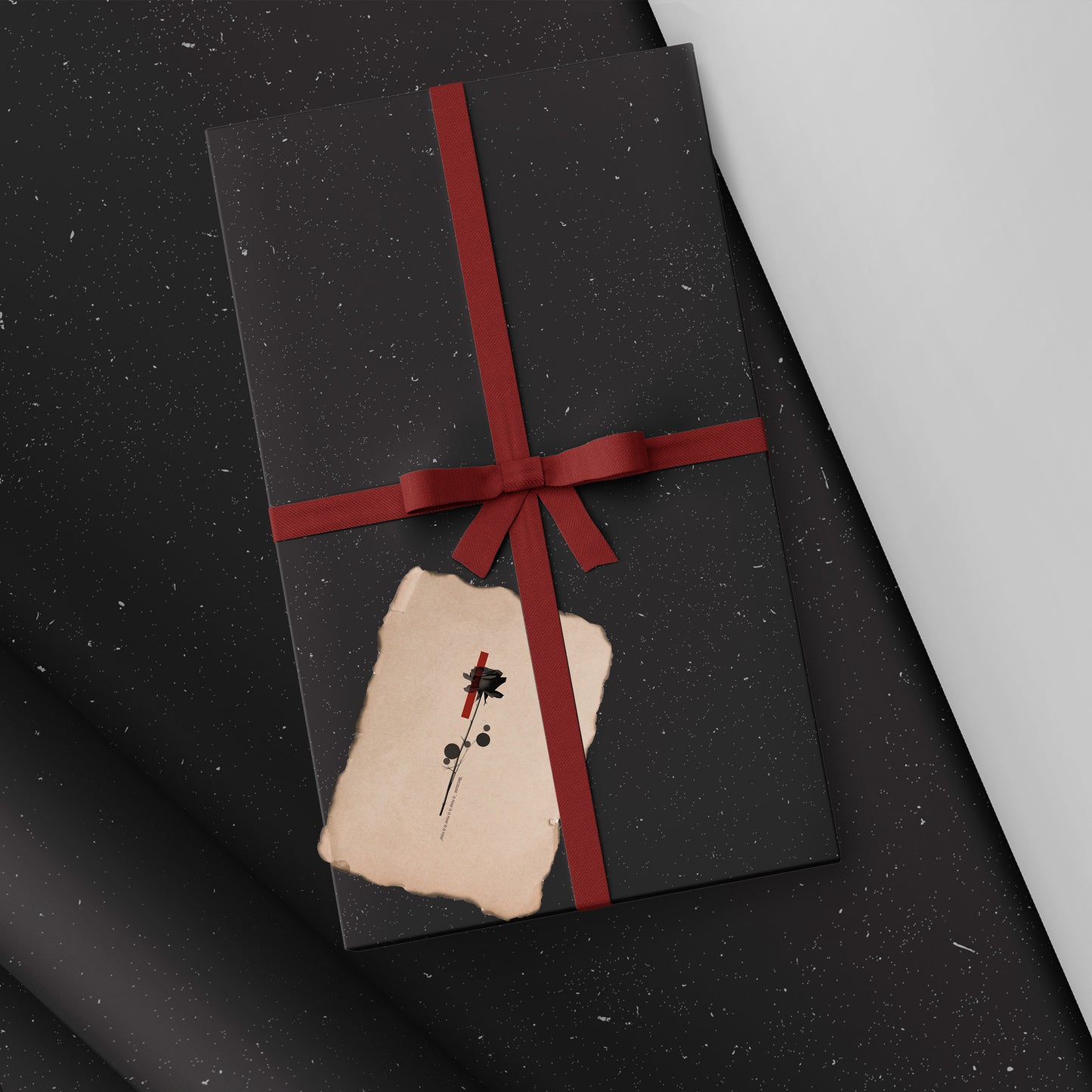 Gift Wrap (Black kraft paper + Card)