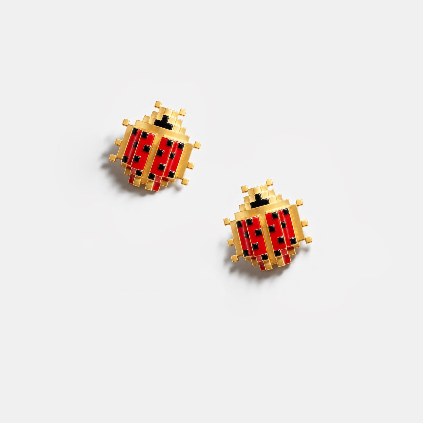 Ladybird earring studs medium