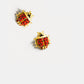 Ladybird earring studs medium