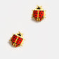 ladybird earring studs Large