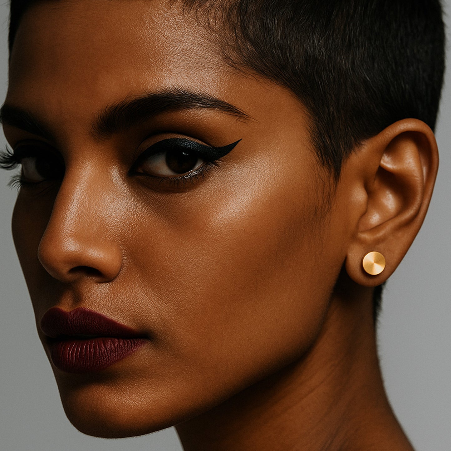 Single Small Peas Ear Stud